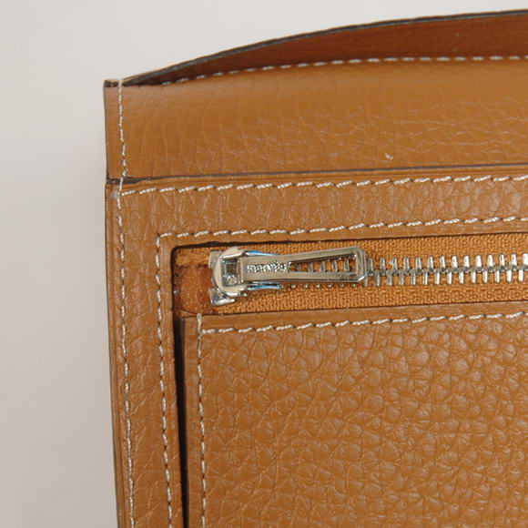 Cheap Fake Hermes Bearn Japonaise Tri-Fold Wallet H308 Camel - Click Image to Close
